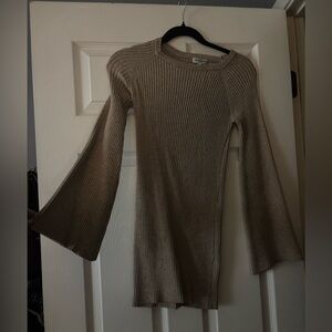 EARTHBOUND Beige Ribbed Knit dess